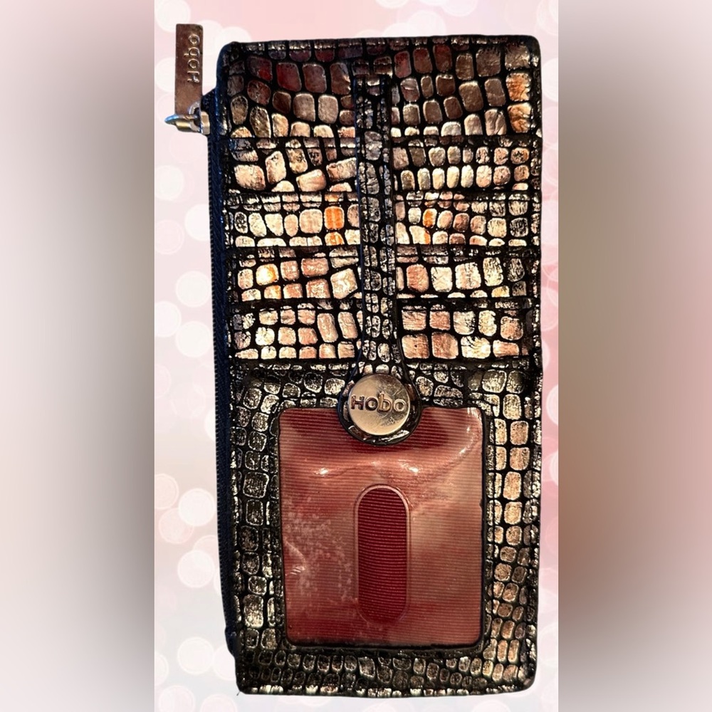 HOBO the Original Mixed Metallic Scales Leather Wallet